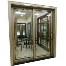 Aluminium frame size customized modern house door design sliding glass door for living room